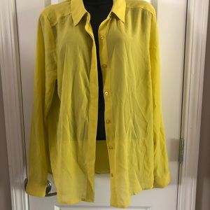 Sheer Neon Yellow Top